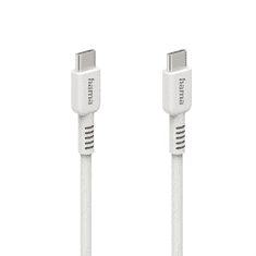 Hama Eco kabel USB-C 2.0 typ C-C 1 m, bílý