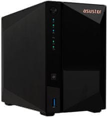 Asustor NAS AS3302T v2 2x 3,5" SATA,Realtek RTD1619B 1.7GHz, 2GB, 2.5GbE x1, USB3.2 Gen1 x3, WOW (Wake on WAN)