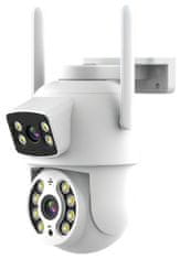Immax NEO LITE SMART Security venkovní kamera DOUBLE, 355° 90° P/T, Wi-Fi, 2x 2MP, ONVIF, TUYA