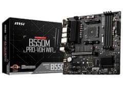 MSI B550M PRO-VDH WIFI, AM4, AMD B550, 4x DDR4, mATX