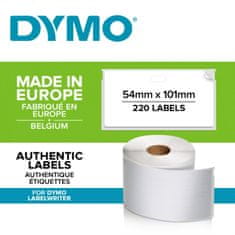 Dymo Štítky pro LabelWriter - 101 x 54 mm, bílé, 220 ks