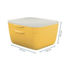 Leitz Dvouzásuvkový box Cosy,teple žlutá