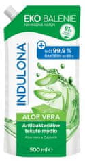 Indulona Náplň do tekutého mýdla -antibakteriální, Aloe Vera, 500 ml