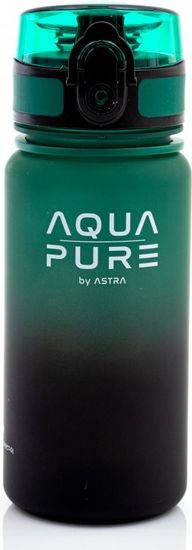 Astra Zdravá láhev na vodu Aqua Pure 400 ml černo-zelená