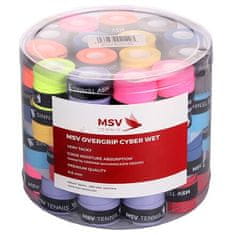 MSV Cyber Wet overgrip 60 ks tl. 0,6 mm MIX balení box 60 ks