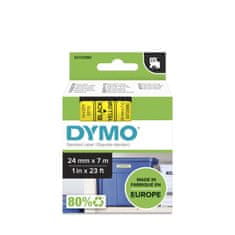 Dymo Páska D1 - žlutá, šířka 24 mm, návin 7 m, černé písmo