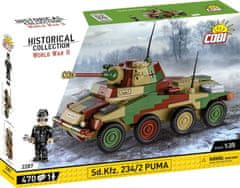 Cobi 2287 II WW Sd. Kfz 234/2 Puma, 1:35, 470 k, 1 f