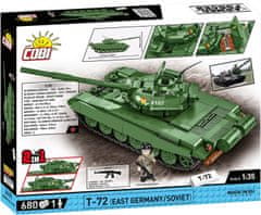 Cobi 2625 Armed Forces T-72 (DDR/SOVIET), 1:35, 680 k, 1 f