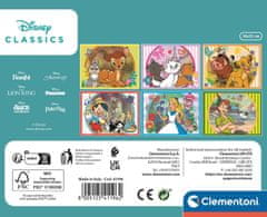 Clementoni Obrázkové kostky Disney klasické pohádky, 12 kostek