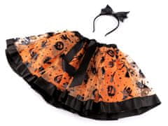 Karnevalový kostým - Halloween, čarodějnice - oranžová