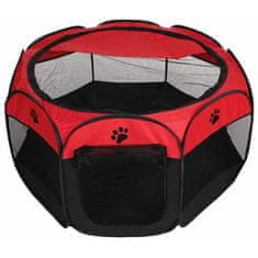 Pet Octagonal ohrádka pro psy červená-černá varianta 42943