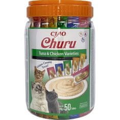 Inaba Churu cat snack tuňák & kuře multipack50x14g