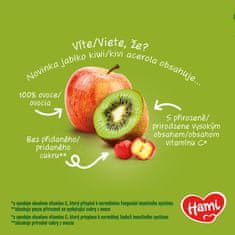 Hami Příkrm ovocný 100% ovoce jablko kiwi acerola 400g, 8+