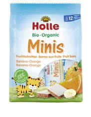 Holle Bio minis banánovo-pomerančové 100 g