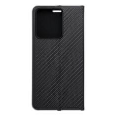 FORCELL Pouzdro / obal na Xiaomi Redmi NOTE 13 4G černé - knížkové LUNA Book Carbon