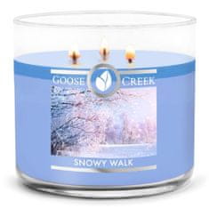 Goose Creek Svíčka 0,41 KG SNOWY WALK, aromatická v dóze, 3 knoty