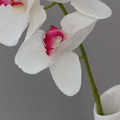 Verk Umělé květiny orchidej - bílá