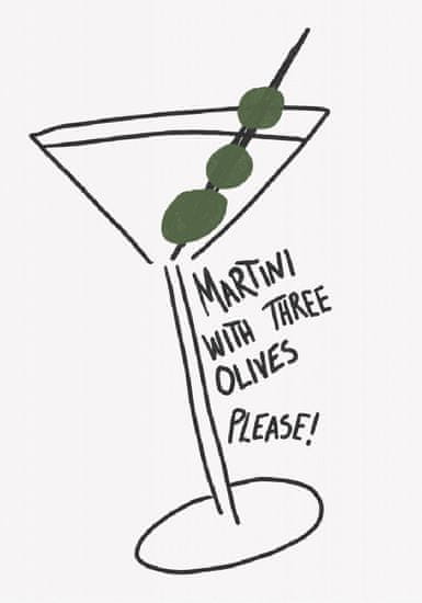 Pelcasa Martini Three Olives - 30x40 cm