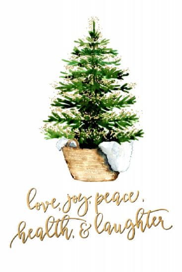 Pelcasa Cozy Christmas Tree With Holiday Wishes - 50x70 cm