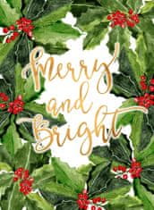 Pelcasa Merry And Bright Holly Floral Art - 70x100 cm 