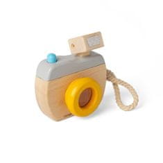 Bigjigs Toys Dřevěný fotoaparát s bleskem