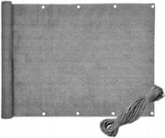Bluegarden Balkonová zástěna šedá 80x500 cm PE