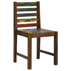 Vidaxl Jídelní židle 2 ks masivní recyklované dřevo