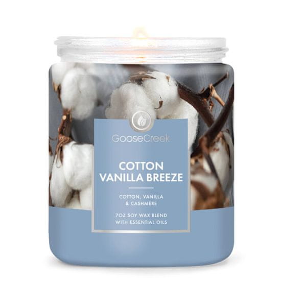 Goose Creek Svíčka s 1-knotem 0,2 KG COTTON VANILLA BREEZE, aromatická v dóze KP