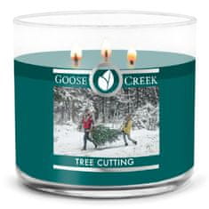 Goose Creek Svíčka 0,41 KG TREE CUTTING, aromatická v dóze, 3 knoty