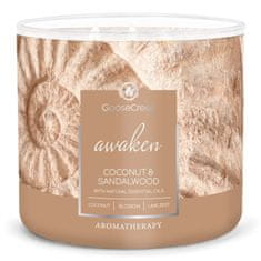 Goose Creek Svíčka AROMATHERAPY 0,41 KG COCONUT & SANDALWOOD, aromatická v dóze, 3 knoty