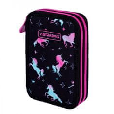 Astra Dvoupatrový penál s náplní AstraBAG UNICORN SQUAD, AC21, 503024051