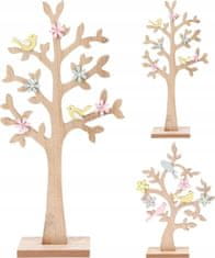 Koopman Dekorativní stromek na stojanu 27 cm dřevěný