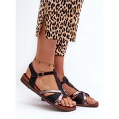 Ploché sandály z eko kůže Sergio Leone velikost 37