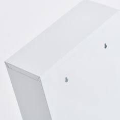 Zeller Lékarnička nástěnná kovová bílá 30x12x60cm