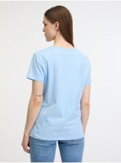 Armani Exchange Světle modré dámské tričko Armani Exchange XS
