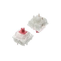 NuPhy x Cherry Mx - Silent Red Clear-Top Switches - Mechanické spínače 90 ks