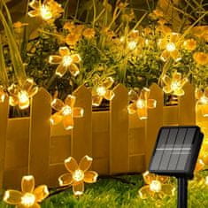 HOME & MARKER® Květinový Světelný řetěz, LED světla (20ks), Řetězové osvětlení (3 m) | DAISYGLOW Žlutá