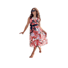 Dstreet Dámské šaty CARIBBEA růžové ey2498 S