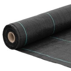 Vidaxl Mulčovací textilie černá 1,5 x 50 m PP