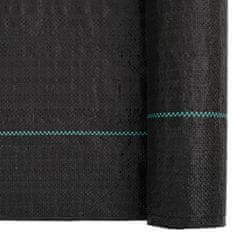 Vidaxl Mulčovací textilie černá 1 x 25 m PP