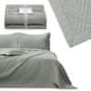 , Oboustranný pléd /přehoz na postel Ophelia, 170x270 cm, ocelová šedá