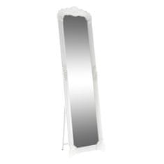 KONDELA Stojící zrcadlo Casius - bílá/stříbrná