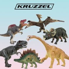 Kruzzel Dinosauři - pohyblivé figurky, 6 ks. 22398 