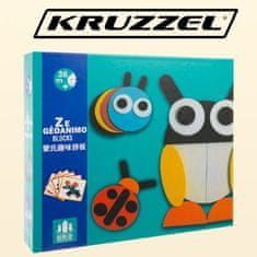 Kruzzel Dřevěné puzzle - Kruzzel 22426 puzzle 