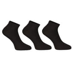 Nedeto 3PACK ponožky nízké bambusové černé (3PBN01) - velikost XL