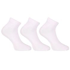 Nedeto 3PACK ponožky nízké bambusové bílé (3PBN02) - velikost XL