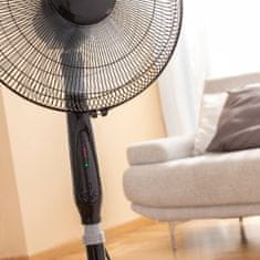 InnovaGoods Pedestal Fan with Remote Control InnovaGoods Airstreem Black 45 W 