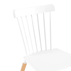 BPS-koupelny Jídelní židle, bílá/buk, ZOSIMA