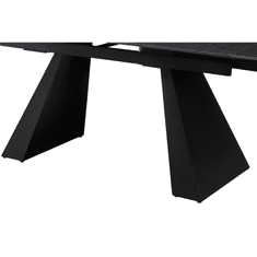 BPS-koupelny Jídelní rozkládací stůl, grafit/černá, 160-240x90 cm, SALAL