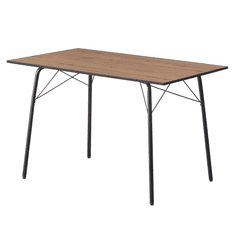 BPS-koupelny Jídelní stůl, dub artisan/černá, 120x75x75 cm, NALAK TYP 2